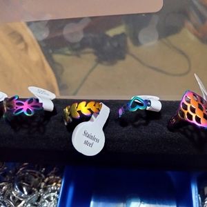 Color stainless steel rings